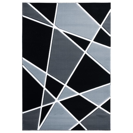United Weavers Of America 7 ft. 10 in. x 10 ft. 6 in. Bristol Kanza Gray Rectangle Area Rug 2050 10872 912